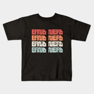 Retro 70s BAND NERD Kids T-Shirt